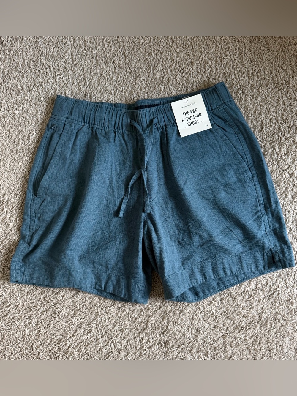 Abercrombie & Fitch Linen / Cotton 6" Inseam Shorts